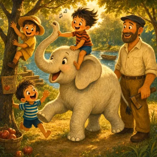 Carpenters bandaging a wounded white elephant's leg in the forest
