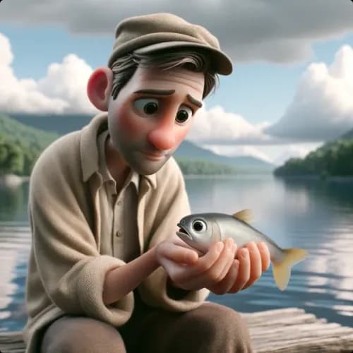 Der Fischer und der kleine Fisch