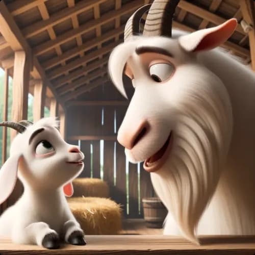 A Wolf, Kid, and Goat