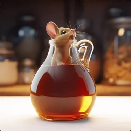 The Mouse in the Wine Jar and the Cat