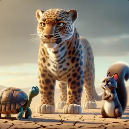 The Story of the Leopard, the Squirrel, and the Tortoise