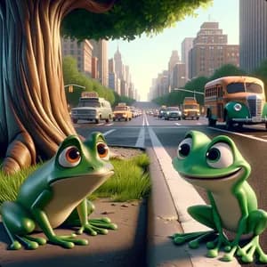 Two Frogs were Neighbours