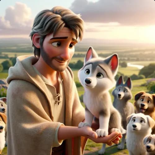 The Shepherd and The Young Wolf