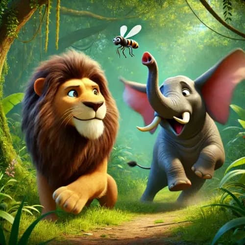 The Lion, Jupiter, and The Elephant