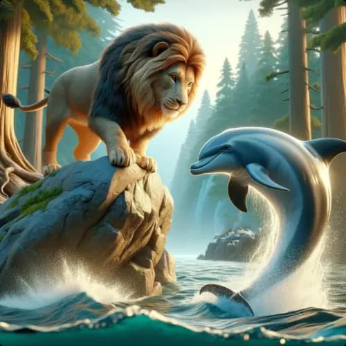 The Lion and The Dolphin