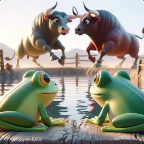 The Frogs and The Fighting Bulls