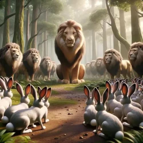 The Hares and The Lions