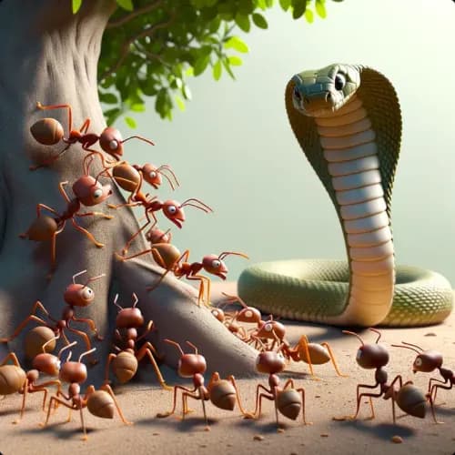 The King Cobra and the Ants