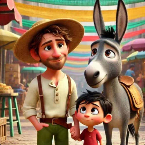 The Man, The Boy, and The Donkey