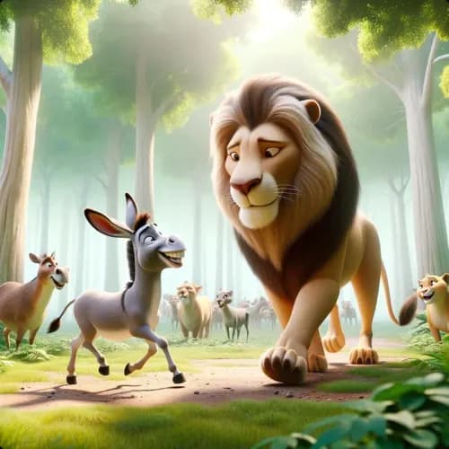 The Lion and A Donkey